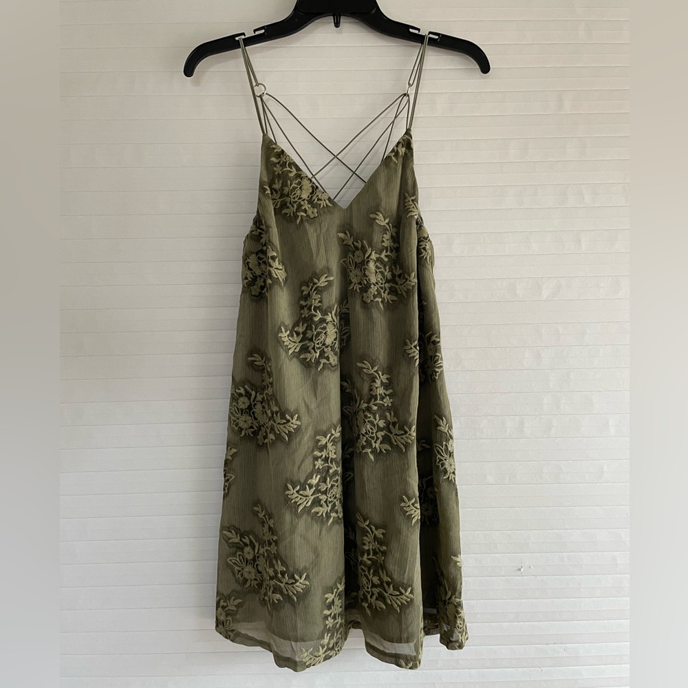 SOLD- Selfie Leslie Sage Green Dress